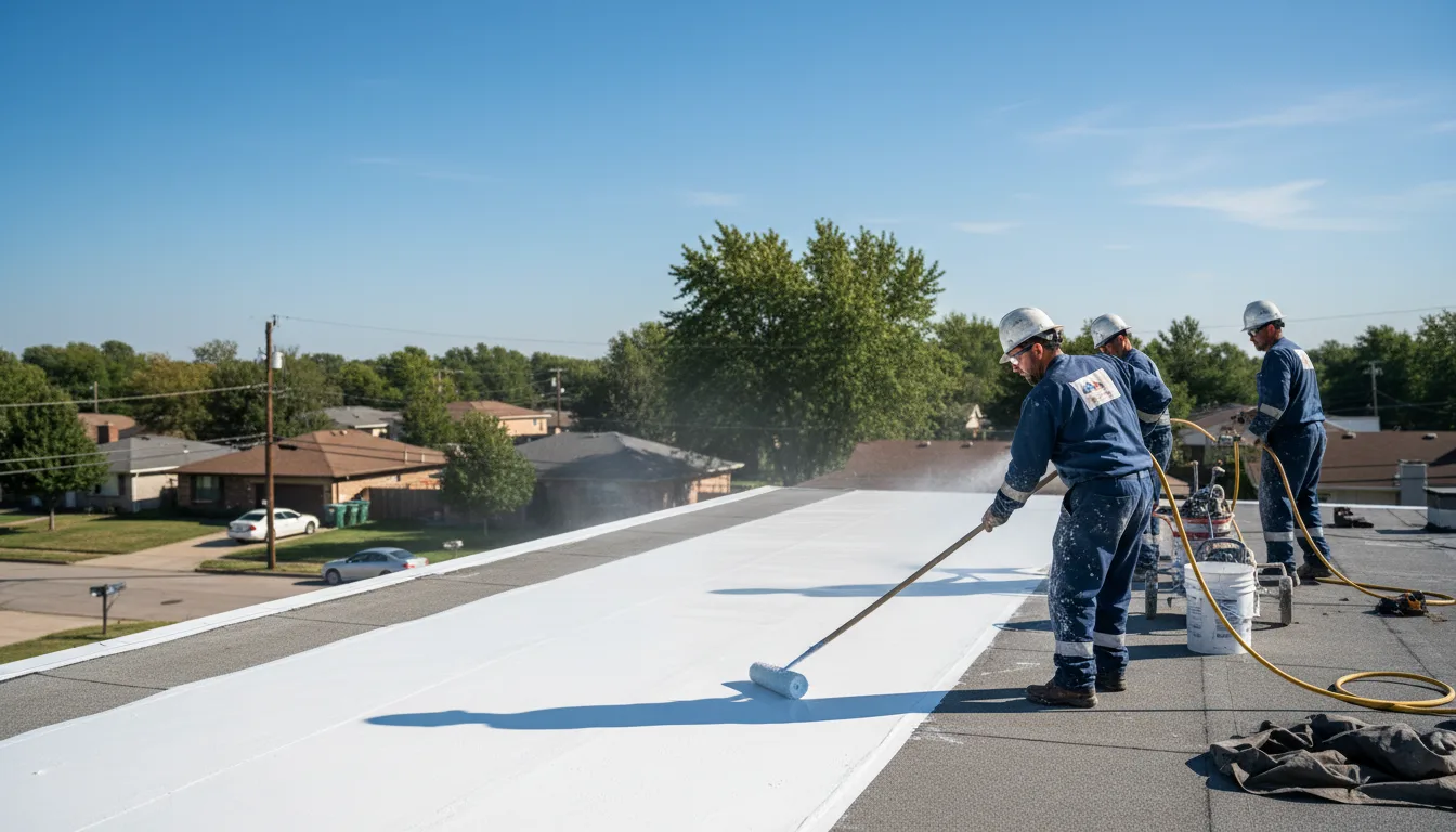 Commercial roof coating in New Boston, TX near me
